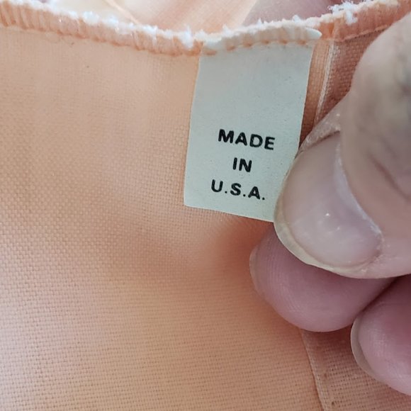 Vtg Sears Priscillas 102" W x 44" L Pumpkin Spice - Picture 5 of 6